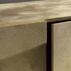 Buffet 3 portes avec 3 étagères intérieures en bois et MDF - Pesci Viadurini