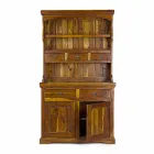 Buffet haut de style classique avec structure en bois d'acacia massif - Umami Viadurini