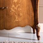 Buffet en bois de salon classique avec incrustations Made in Italy - Ottaviano Viadurini