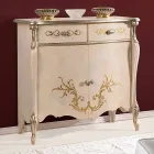 Buffet en bois de salon classique avec incrustations Made in Italy - Ottaviano Viadurini