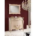 Buffet en bois de salon classique avec incrustations Made in Italy - Ottaviano Viadurini