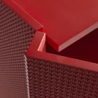 Buffet de salon à 2 portes, finition diamant, fabriqué en Italie - Sagittario Viadurini