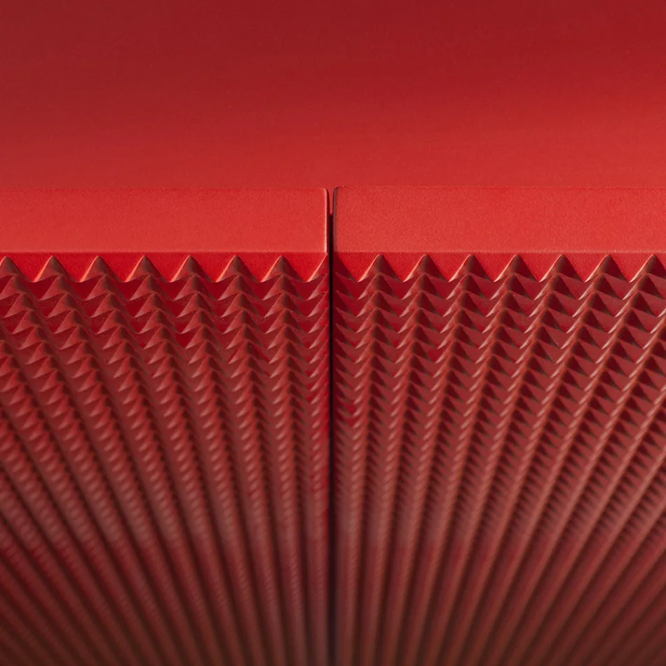 Buffet de salon à 2 portes, finition diamant, fabriqué en Italie - Sagittario Viadurini