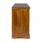 Buffet de design classique en bois d'acacia massif au fini rustique - Malaya Viadurini