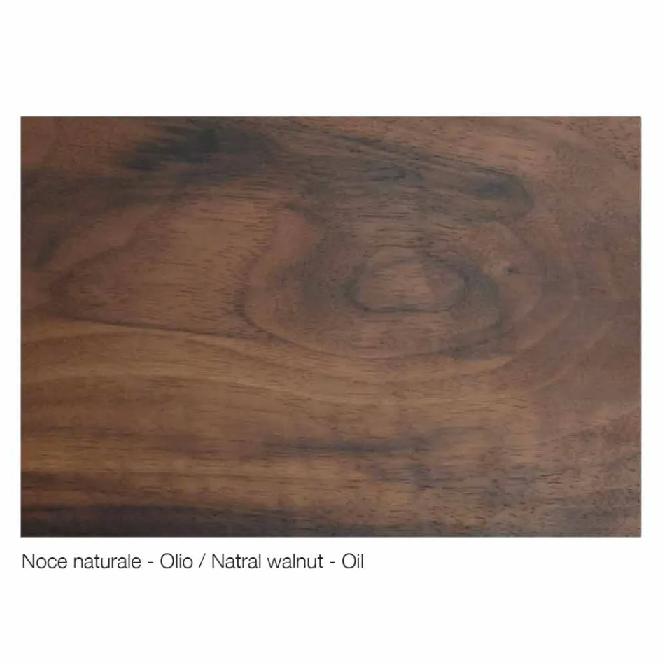 Buffet design moderne en bois massif, L192 x P 50 cm, Teresa Viadurini