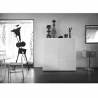 conception Buffet avec 2 portes modèle blanc, noir ou or Flora Viadurini