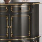 Buffet de luxe avec 2 portes et 1 tiroir en bois Made in Italy - Leonor Viadurini