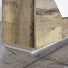Buffet en bois avec portes battantes et tiroirs Made in Italy - Bernice Viadurini