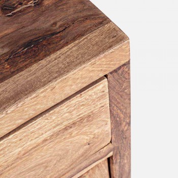 Buffet en bois au fini naturel avec portes et tiroirs Homemotion - Ventador