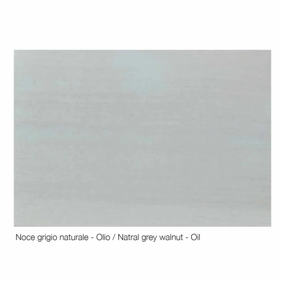 Buffet moderne avec 3 portes en noyer naturel, L 215 x P 50 cm, Flora Viadurini