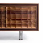 Buffet design moderne avec 3 portes en bois massif Anna Viadurini