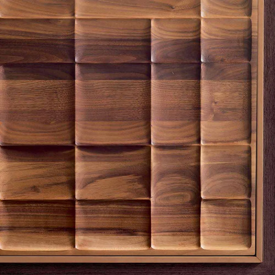 Buffet design moderne avec 3 portes en bois massif Anna Viadurini