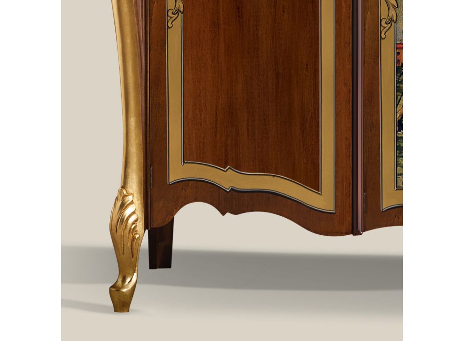 Buffet de salon de luxe en bois classique Made in Italy - Caligola