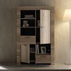 Buffet de salon en bois lamellé avec portes et tiroirs Made in Italy - Clyde Viadurini