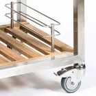 Cuisine d'extérieur en acier et bois avec Teppanyaki - Buoncalliope Viadurini