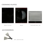 Cuisine d'extérieur 140x65x93 cm en teck massif et aluminium - Convivial Viadurini