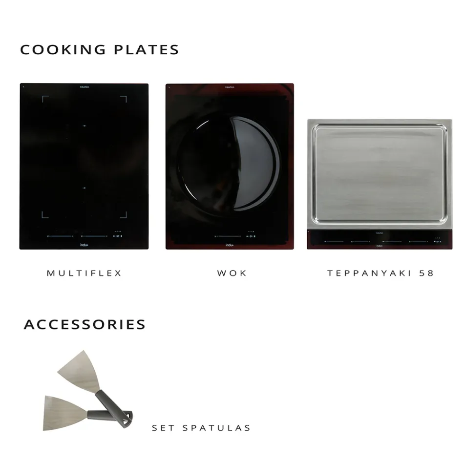 Cuisine d'extérieur 140x65x93 cm en teck massif et aluminium - Convivial Viadurini