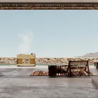 Cuisine d'extérieur 141x70x93 cm en teck massif et aluminium - Stilosa Viadurini