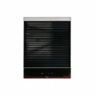 Cuisine de jardin extérieure moderne sur roues en bois et acier - Buoncalliope Viadurini