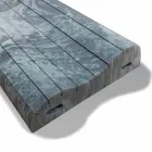 Coussin Double Wave en Memory Xform de 11 cm de hauteur Fabriqué en Italie - Bouclé Viadurini