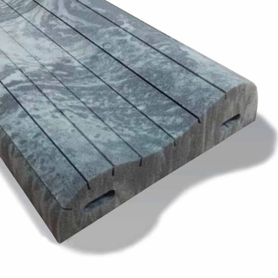 Coussin Double Wave en Memory Xform de 11 cm de hauteur Fabriqué en Italie - Bouclé Viadurini