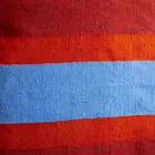 Coussin en chanvre peint à la main Pièce unique Art italien - Marques Viadurini