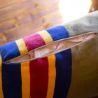 Pièce unique de coussin artistique italien peint à la main - Marques Viadurini