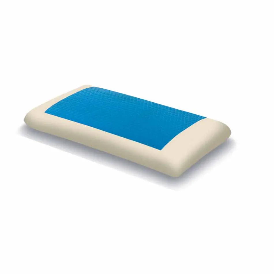 Coussin Hydrogel Mémoire Ergonomique 13 cm de hauteur Fabriqué en Italie - Jolie Viadurini