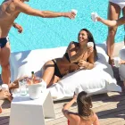 Coussin Nuage de détente en plein air faux cuir blanc nautique Trona Viadurini