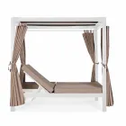 Méridienne d'extérieur en textilène et aluminium avec dossiers inclinables - Anastasia Viadurini