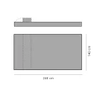 Lit de repos d'extérieur double design de luxe fabriqué en Italie - Emanuela Viadurini