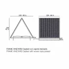 Méridienne de jardin de luxe en aluminium et tissu - Frame Vineyard par Vondom Viadurini