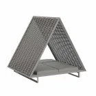 Méridienne de jardin de luxe en aluminium et tissu - Frame Vineyard par Vondom Viadurini