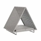 Méridienne de jardin de luxe en aluminium et tissu - Frame Vineyard par Vondom Viadurini