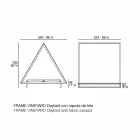 Méridienne d'extérieur en aluminium et tissu design de luxe - Frame Vineyard par Vondom Viadurini