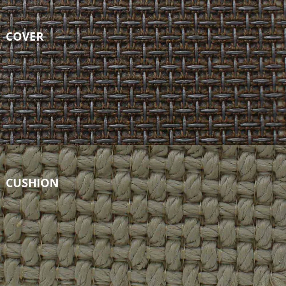 Méridienne d'extérieur en aluminium et tissu design de luxe - Frame Vineyard par Vondom Viadurini