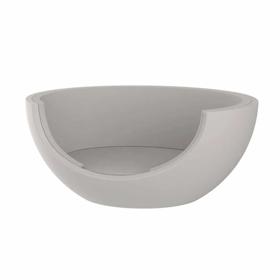 Lit de jour pour extérieur design circulaire de luxe en polyéthylène - Ulm Moon par Vondom Viadurini