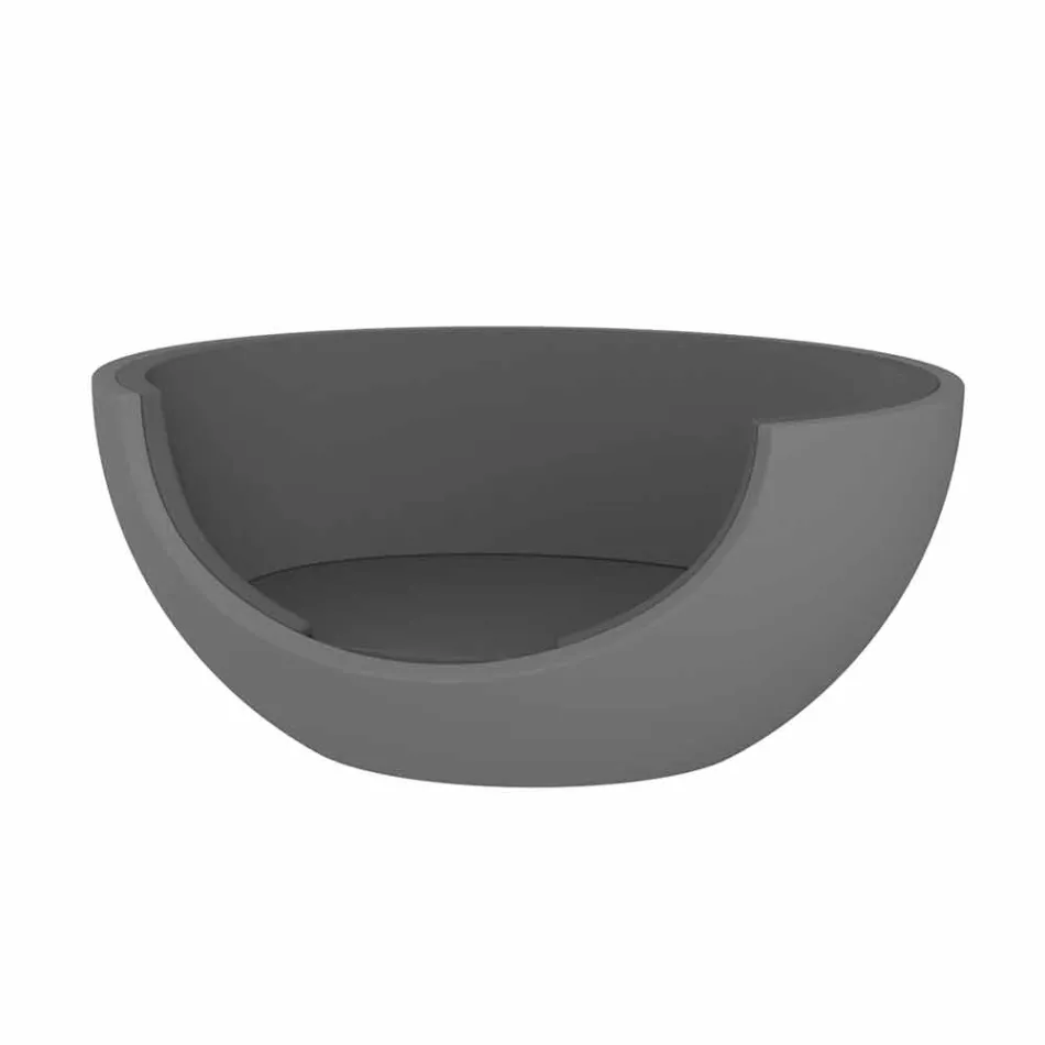 Lit de jour pour extérieur design circulaire de luxe en polyéthylène - Ulm Moon par Vondom Viadurini