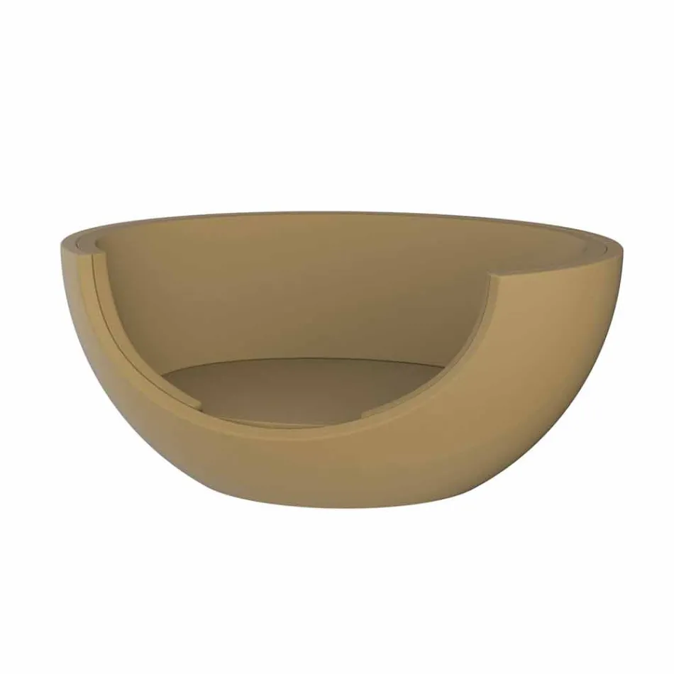 Lit de jour pour extérieur design circulaire de luxe en polyéthylène - Ulm Moon par Vondom Viadurini