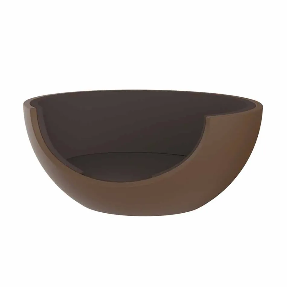 Lit de jour pour extérieur design circulaire de luxe en polyéthylène - Ulm Moon par Vondom Viadurini