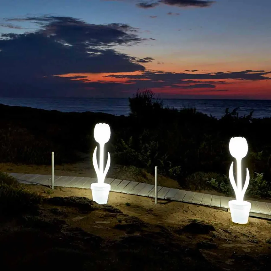 Décoration de meubles de jardin lumineux au design moderne - Tulipe par Myyour Viadurini