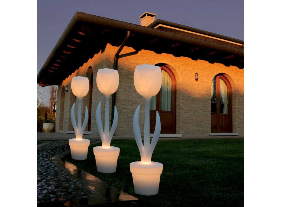 Décoration de meubles de jardin lumineux au design moderne - Tulipe par Myyour Viadurini
