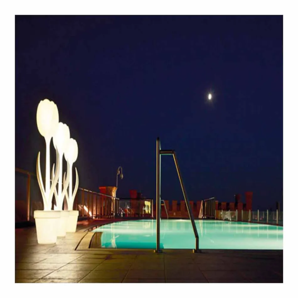 Décoration de meubles de jardin lumineux au design moderne - Tulipe par Myyour Viadurini