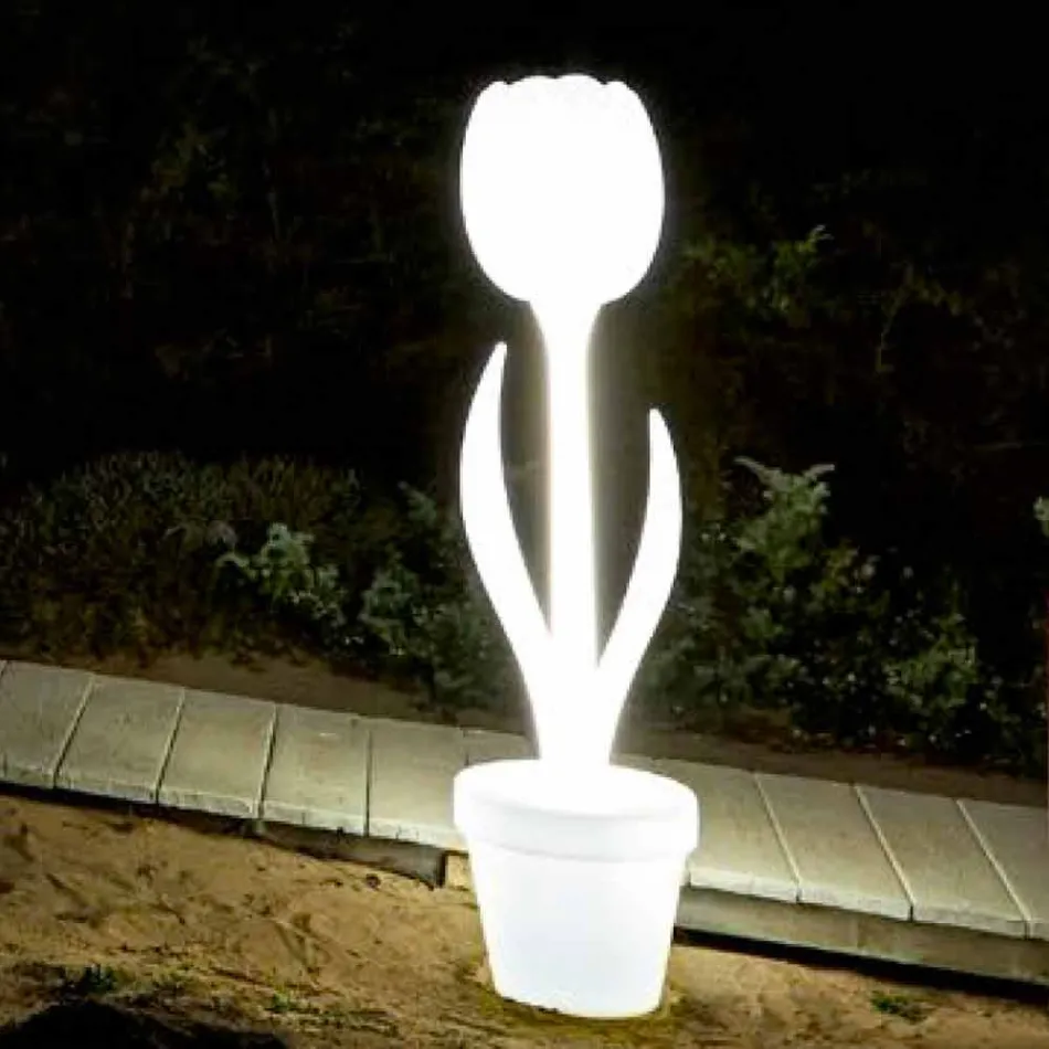Décoration de meubles de jardin lumineux au design moderne - Tulipe par Myyour Viadurini