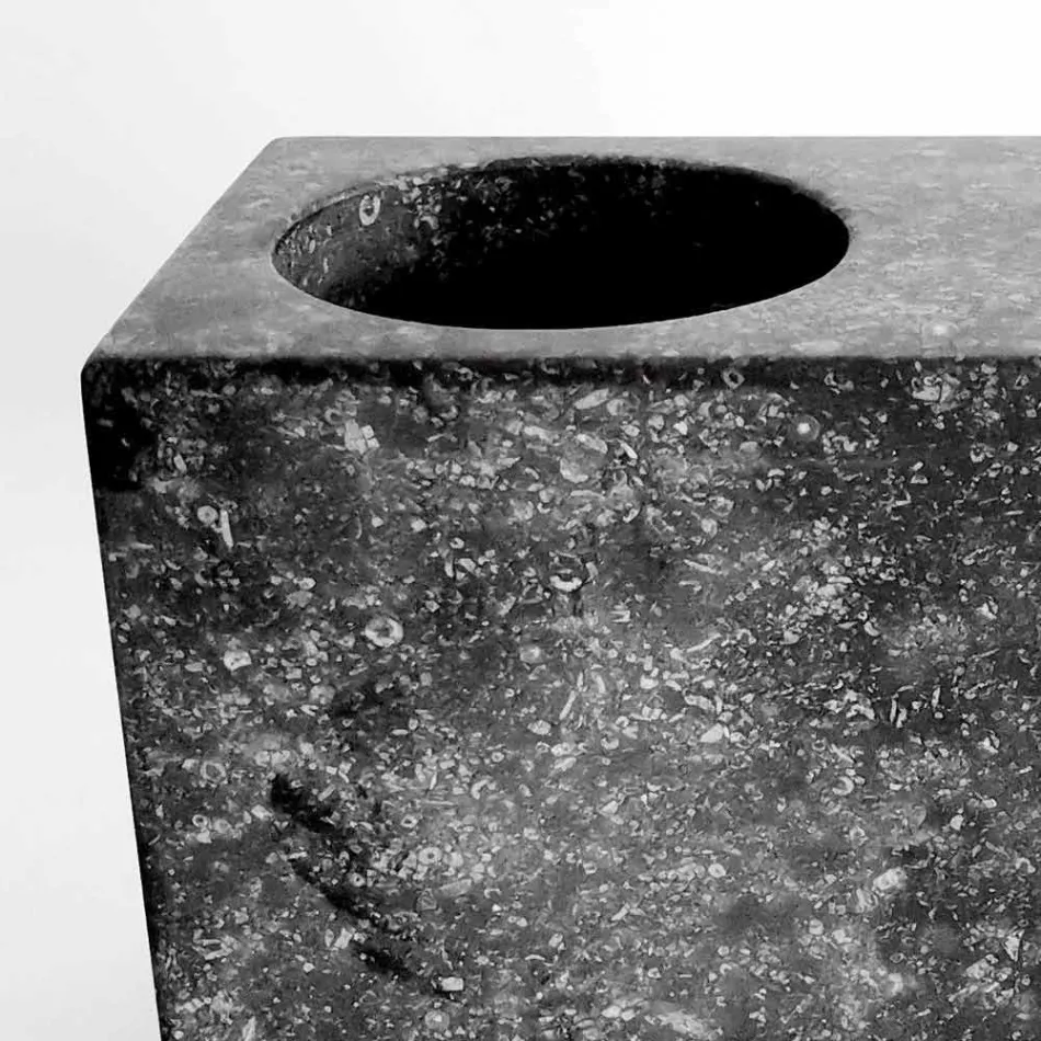 Distributeur de savon liquide avec verre marbré Fabriqué en Italie - Clik Viadurini