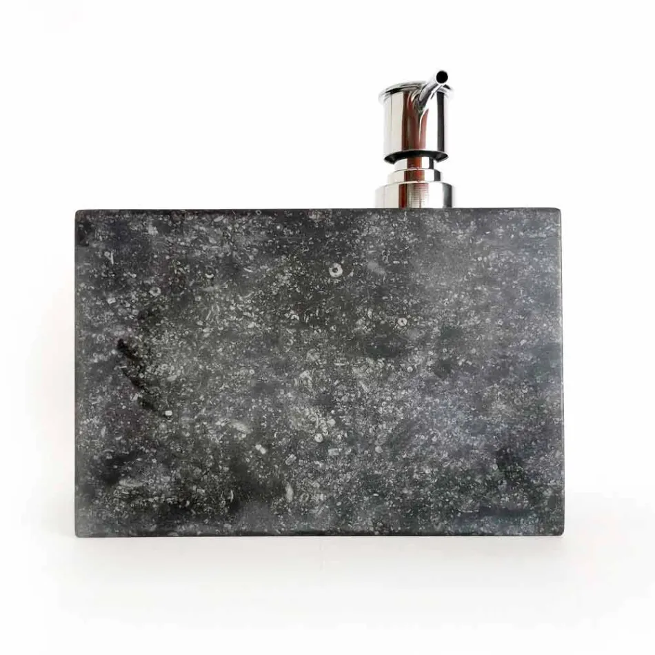 Distributeur de savon liquide avec verre marbré Fabriqué en Italie - Clik Viadurini