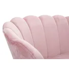 Canapé 2 Places Moderne en Velours avec Pieds en Fer Doré - Annina Viadurini