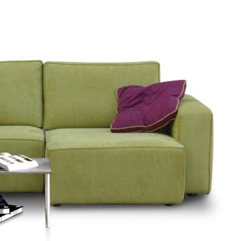 Canapé 2 ou 3 places avec assises extensibles en tissu Made in Italy - Alis