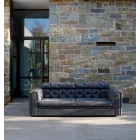 Canapé de salon 2 places avec appui-tête inclinable fabriqué en Italie - Unleashed Viadurini