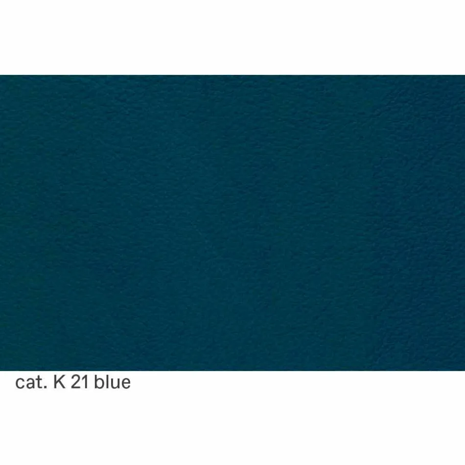 Canapé 2 Places Rembourré et Rembourré en Cuir Fine Made in Italy - Centauro Viadurini